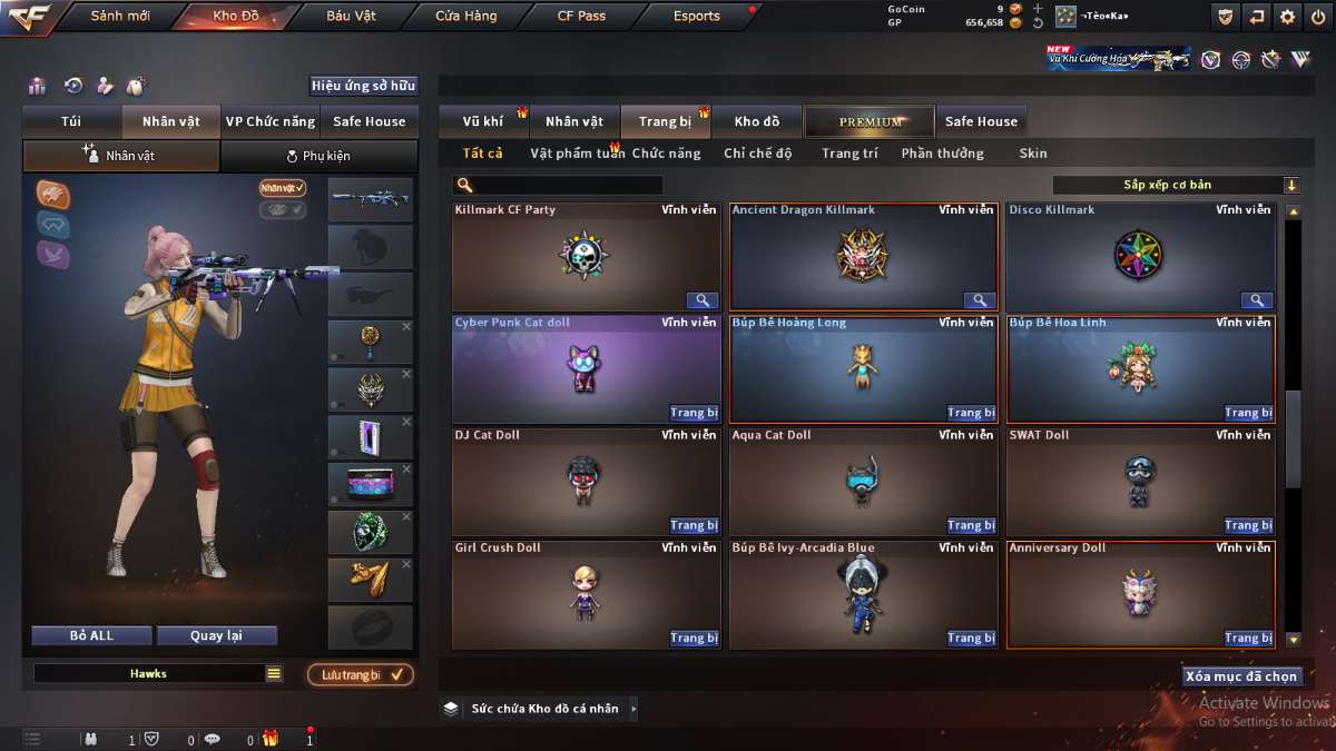 shop acc cf uy tin gia re